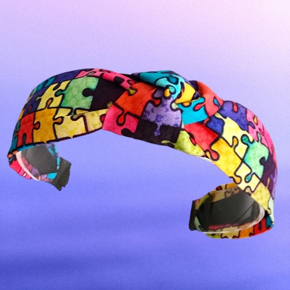 Autism Awareness Colorful Turban Knotted Style Headband!!๐๐๐๐ - Picture 4 of 12